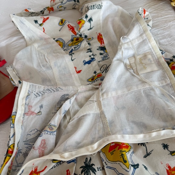 Modcloth Hawaii Print "Genuine Genius Halter Shirtdress in Island” - Picture 10 of 12